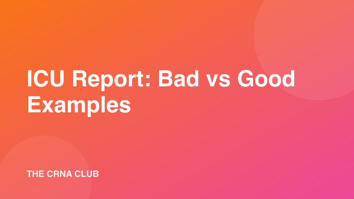 ICU Report: Bad vs Good Examples for Every System